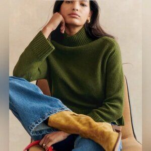 Sezane Lauren Jumper Sweater Perfect Green Small